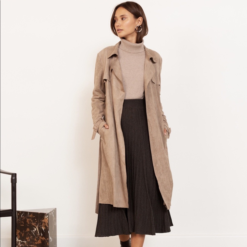 Modern Citizen - vegan suede trench